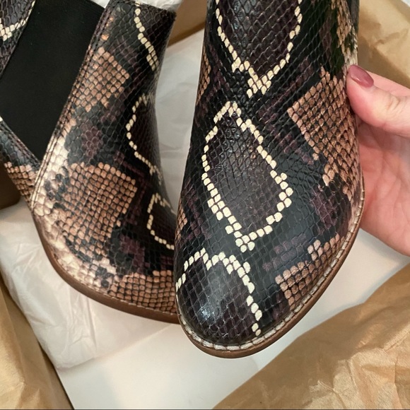 New Madewell Regan Snake Booties - Picture 4 of 5